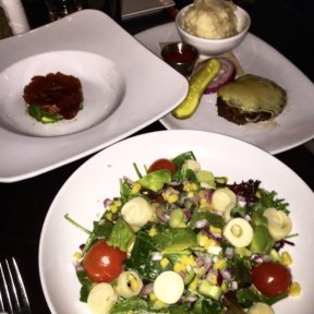 Gluten-free lunch spread from 121 Fulton St